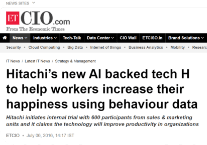 Hitachi's new AI backed tech H to help workers increase their happiness using behaviour data